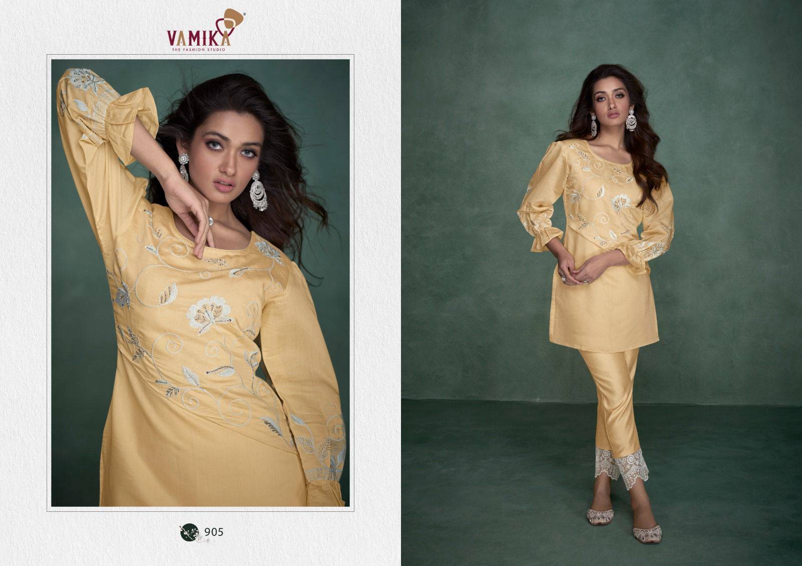 ALEENA by Vamika 901 to 906 Series Designer Stylish Fancy Colorful Beautiful Party Wear & Ethnic Wear Collection co ord sets At Wholesale Price